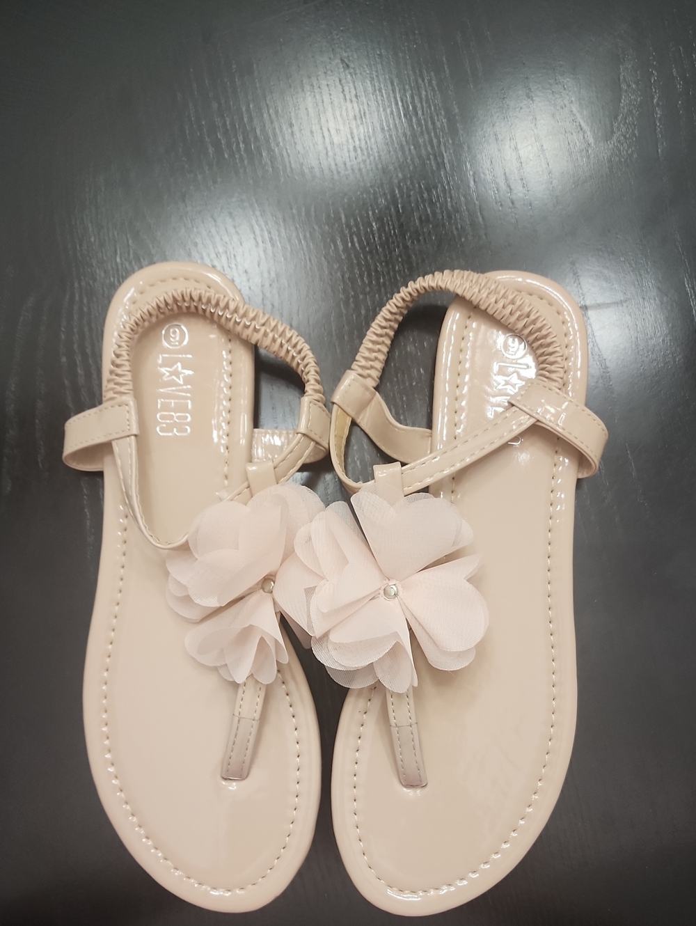 Love Blush Floral T-Strap Sandals